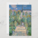 Claude Monet - The Artist's Garden at Vétheuil Invitation<br><div class="desc">Claude Monet - The Artist's Garden at Vétheuil</div>