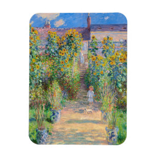 Claude Monet - The Artist's Garden at Vetheuil Magnet