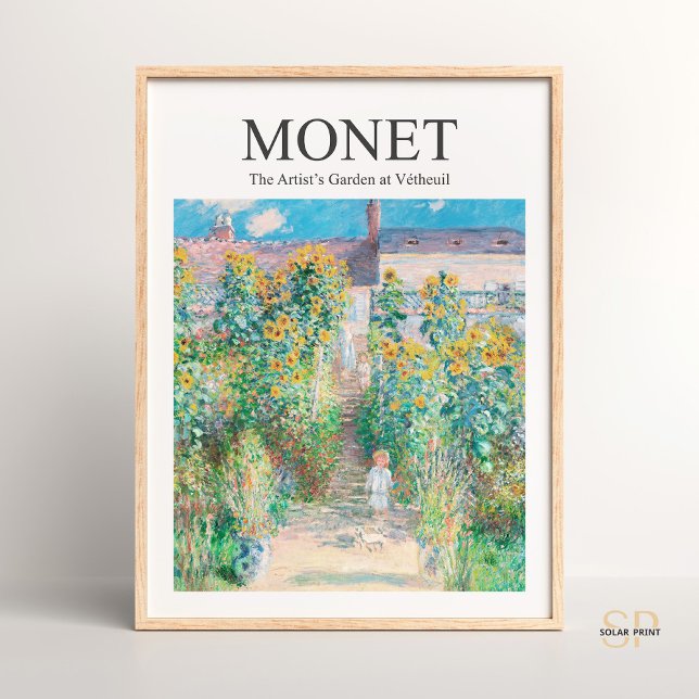 Claude Monet The Artist's Garden at Vetheuil Print (Creator Uploaded)