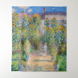 Claude Monet - The Artist's Garden at Vetheuil Tapestry