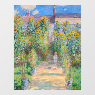 Claude Monet - The Artist's Garden at Vetheuil Wall Decal