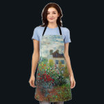 Claude Monet - The Artist's Garden in Argenteuil Apron<br><div class="desc">The Artist's Garden in Argenteuil / A Corner of the Garden with Dahlias - Claude Monet,  Oil on Canvas,  1873</div>