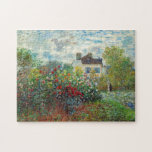 Claude Monet - The Artist's Garden in Argenteuil Jigsaw Puzzle<br><div class="desc">The Artist's Garden in Argenteuil / A Corner of the Garden with Dahlias - Claude Monet,  Oil on Canvas,  1873</div>