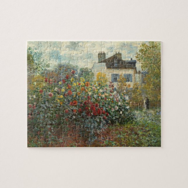 Claude Monet | The Artist's Garden in Argenteuil Jigsaw Puzzle (Horizontal)