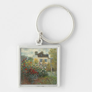 Claude Monet The Artist's Garden in Argenteuil Key Ring