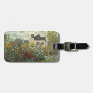 Claude Monet The Artist's Garden in Argenteuil Luggage Tag