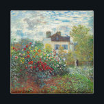 Claude Monet - The Artist's Garden in Argenteuil Magnet<br><div class="desc">The Artist's Garden in Argenteuil / A Corner of the Garden with Dahlias - Claude Monet,  Oil on Canvas,  1873</div>