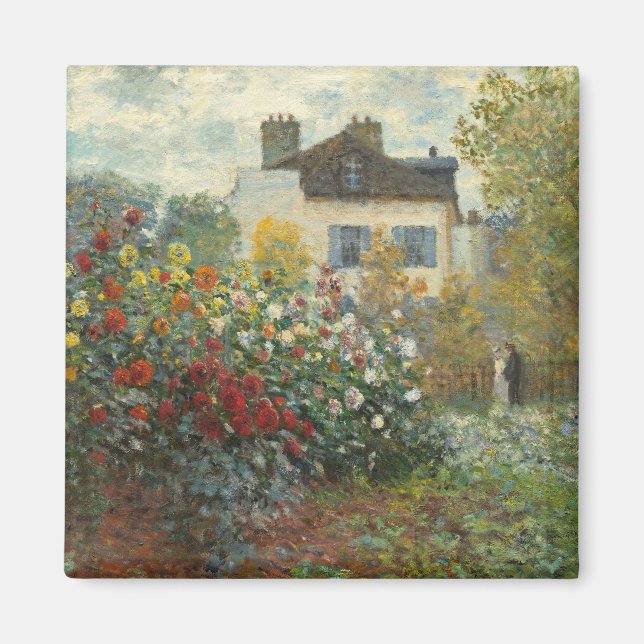 Claude Monet | The Artist's Garden in Argenteuil Magnet (Front)