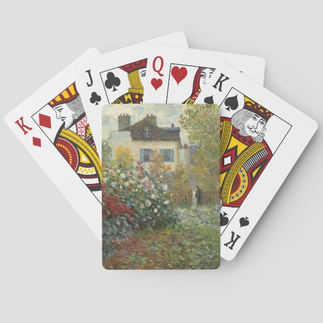 Claude Monet | The Artist's Garden in Argenteuil Playing Cards (Back)
