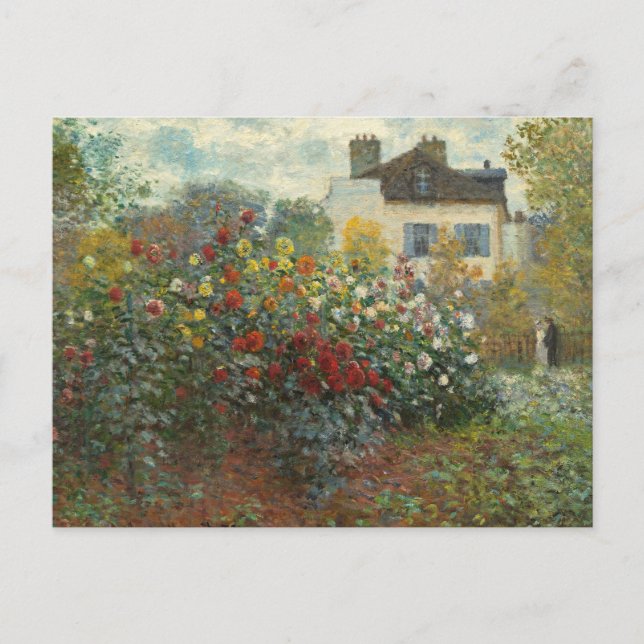 Claude Monet | The Artist's Garden in Argenteuil Postcard (Front)