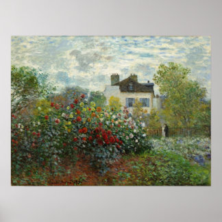 Claude Monet: The Artist's Garden in Argenteuil Poster