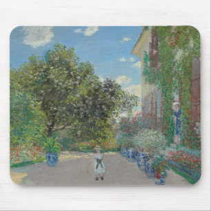 Claude Monet - The Artist's House at Argenteuil Mouse Pad