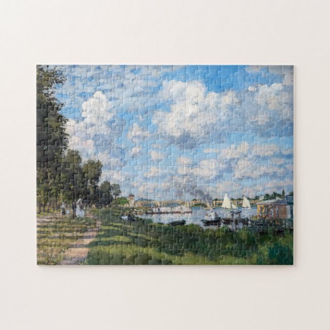 Claude Monet - The Basin at Argenteuil Jigsaw Puzzle (Horizontal)