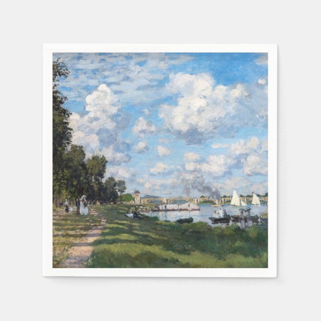 Claude Monet - The Basin at Argenteuil Napkin (Front)