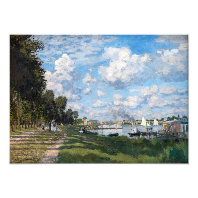 Claude Monet - The Basin at Argenteuil Photo Print (Front)