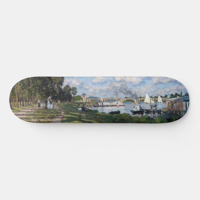 Claude Monet - The Basin at Argenteuil Skateboard (Horz)