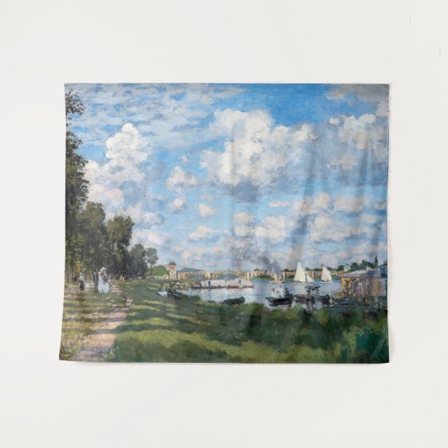 Claude Monet - The Basin at Argenteuil Tapestry (Front (Horizontal))