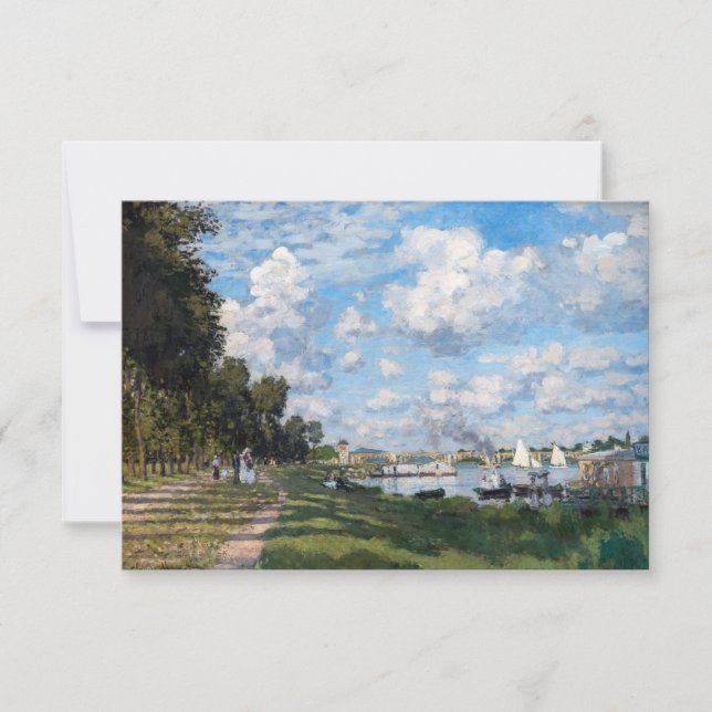 Claude Monet - The Basin at Argenteuil Thank You Card (Front)