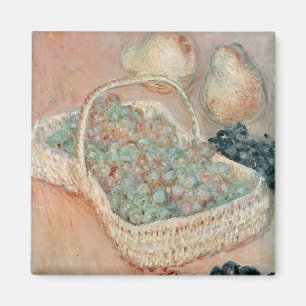 Claude Monet The Basket of Grapes, 1884 Magnet