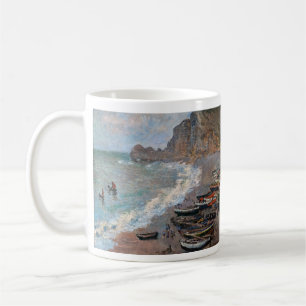 Claude Monet - The Beach at Etretat Coffee Mug