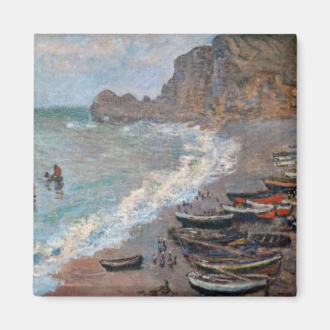 Claude Monet - The Beach at Etretat Magnet (Front)