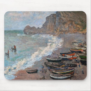Claude Monet - The Beach at Etretat Mouse Pad