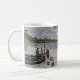 Claude Monet The Beach at Sainte-Adresse 1867 Coffee Mug