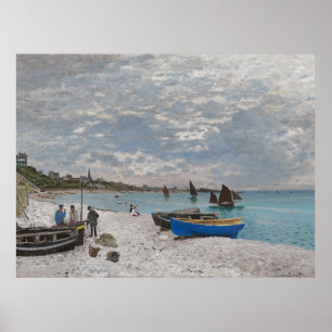 Claude Monet The Beach at Sainte-Adresse 1867 Poster