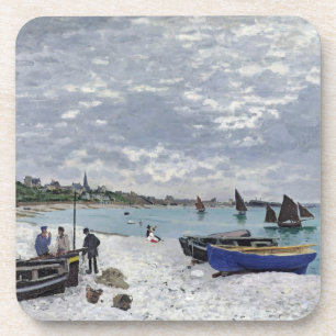 Claude Monet The Beach at Sainte-Adresse Coaster