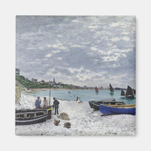 Claude Monet The Beach at Sainte-Adresse Magnet
