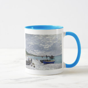 Claude Monet The Beach at Sainte-Adresse Mug
