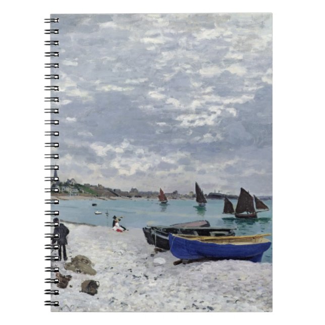 Claude Monet | The Beach at Sainte-Adresse Notebook (Front)