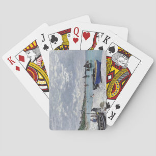 Claude Monet The Beach at Sainte-Adresse Playing Cards