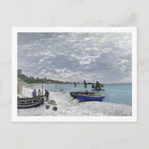 Claude Monet The Beach at Sainte-Adresse Postcard