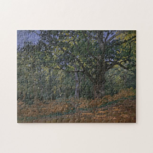 Claude Monet | The Bodmer Oak, Fontainebleau Fores Jigsaw Puzzle (Horizontal)