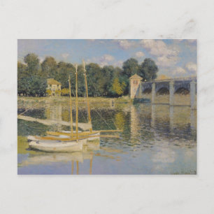 Claude Monet The Bridge at Argenteuil, 1874 Postcard
