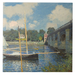 Claude Monet The Bridge at Argenteuil Tile