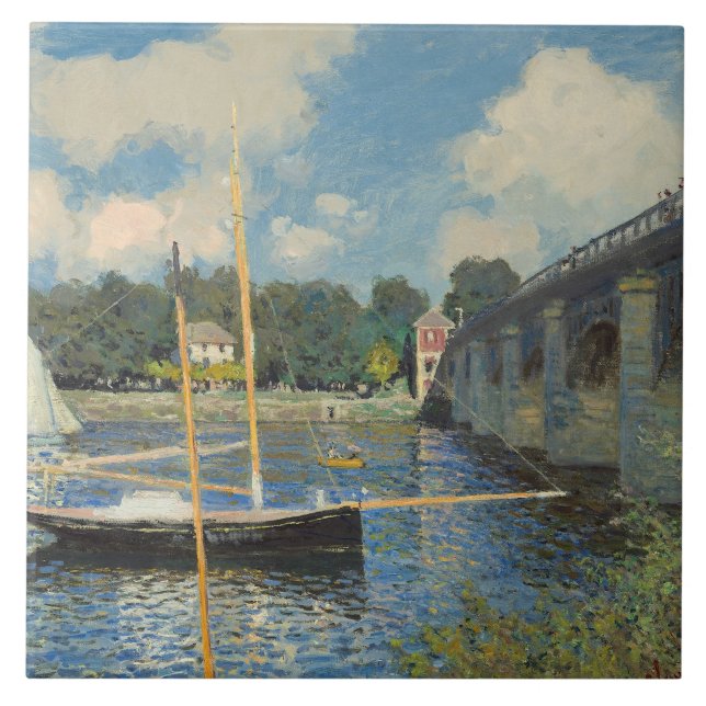 Claude Monet | The Bridge at Argenteuil Tile (Front)