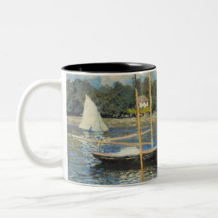 Claude Monet   The Bridge at Argenteuil Two-Tone Coffee Mug