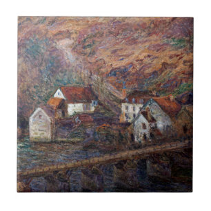 Claude Monet - The Bridge at Vervy Ceramic Tile
