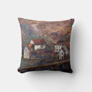Claude Monet - The Bridge at Vervy Cushion