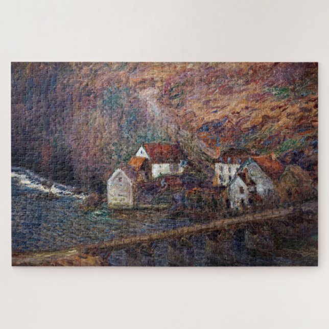 Claude Monet - The Bridge at Vervy Jigsaw Puzzle (Horizontal)