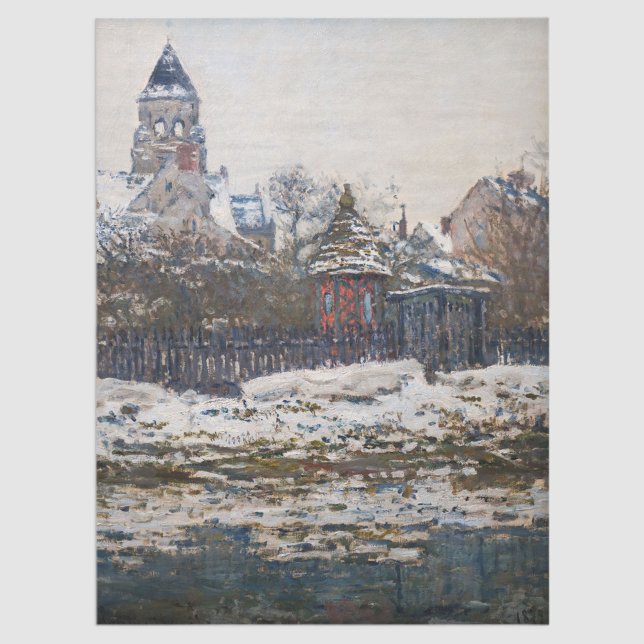Claude Monet - The Church at Vetheuil Tissue Paper (Creator Uploaded)