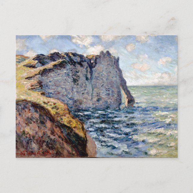 Claude Monet The Cliff of Aval, Etrétat Postcard (Front)