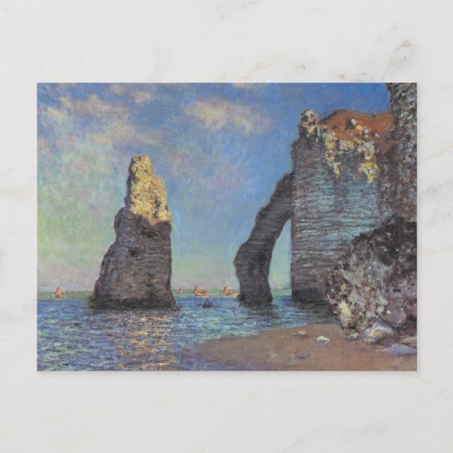 Claude Monet - The Cliffs at Etretat 1885 Postcard (Front)