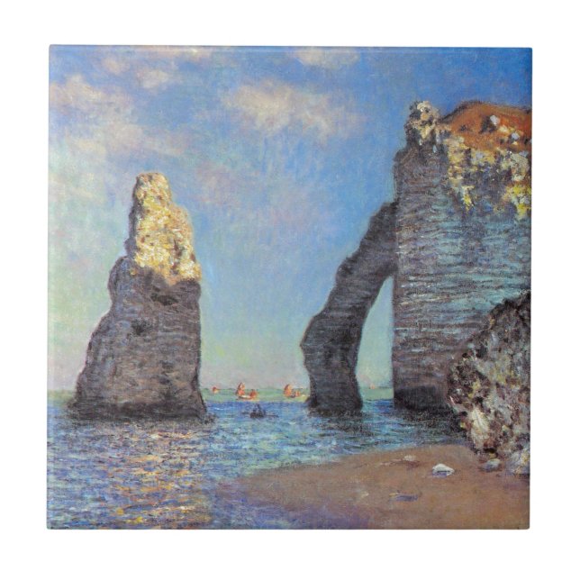 Claude Monet // The Cliffs at Etretat Ceramic Tile (Front)