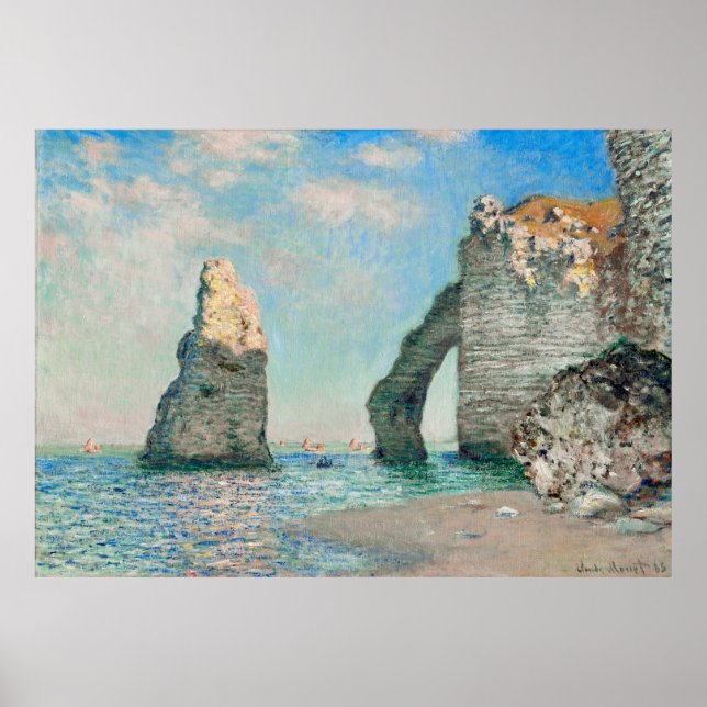 Claude Monet - The Cliffs at Étretat Poster (Front)