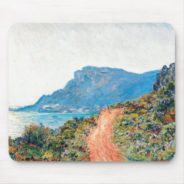Claude Monet The Corniche near Monaco Mouse Pad (Front)