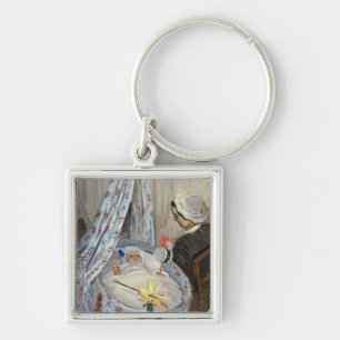 Claude Monet The Cradle, Camille with Son Jean Key Ring