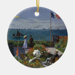 Claude Monet - The Garden at Sainte Adresse Art Ceramic Ornament